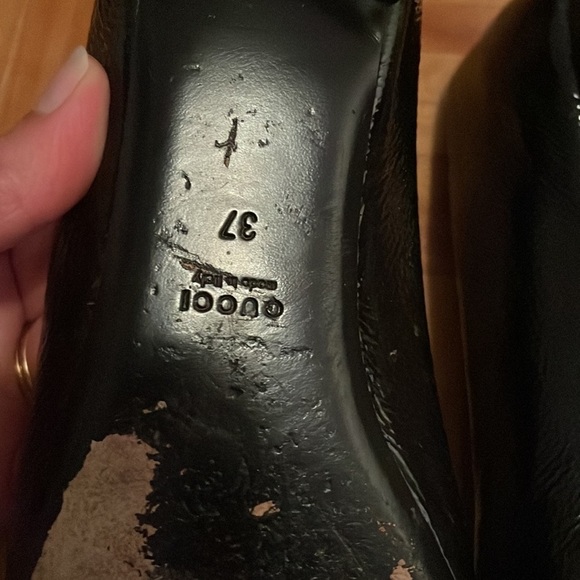 Gucci Black Flats with Silver Buckle - Picture 11 of 14